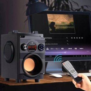 Głośnik Feegar ShowJet z mikrofonem czarny (5904610880234) 5