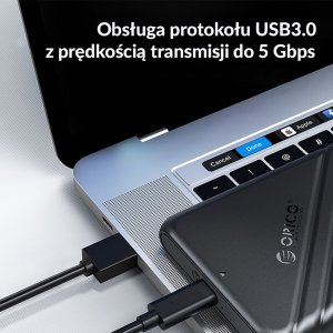 Kieszeń Orico Obudowa dysku SATA 2,5" USB 3.1 czarna 6