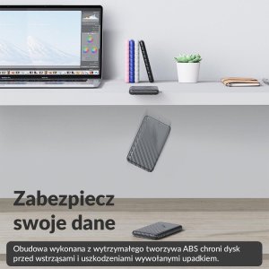 Kieszeń Orico Obudowa dysku 2,5" USB-C 3.1 6Gbps czarna (25PW1C-C3-BK-EP) 4