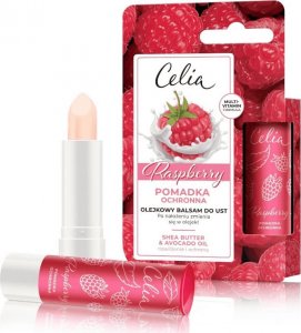 Celia Celia Pomadka ochronna - Olejkowy balsam do ust Raspberry 1szt 1