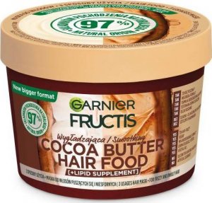 Fructis Hair Food Maska wygładzająca do włosów puszących się i niesfornych - Cocoa Butter 400ml 1