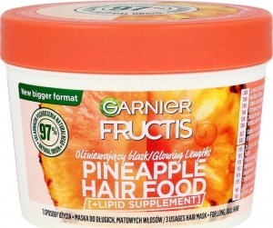 Fructis Hair Food Maska olśniewający blask do włosów długich i matowych - Pineapple 400ml 1