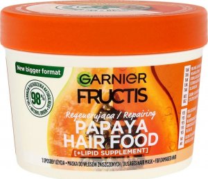 Fructis Hair Food Maska regenerująca do włosów zniszczonychch - Papaya 400ml 1