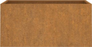vidaXL Donica, szara, 62x30x29 cm, stal kortenowska 5