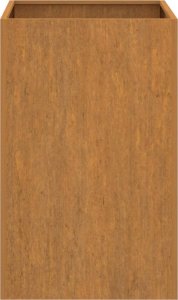 vidaXL Donica, szara, 42x38x75 cm, stal kortenowska 6