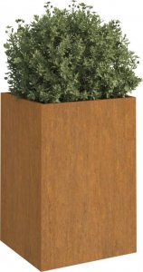 vidaXL Donica, szara, 52x48x75 cm, stal kortenowska 3