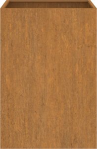 vidaXL Donica, szara, 52x48x75 cm, stal kortenowska 5