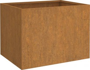 vidaXL Donica, szara, 62x47x46 cm, stal kortenowska 2