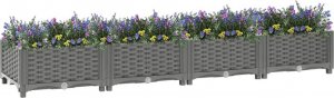 vidaXL Donica do podwyższonej rabaty, 160x40x23 cm, polipropylen 2