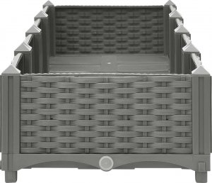 vidaXL Donica do podwyższonej rabaty, 160x40x23 cm, polipropylen 5