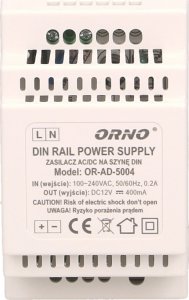 Orno Zasilacz impulsowy na szynę DIN 12V, 0,4A 3