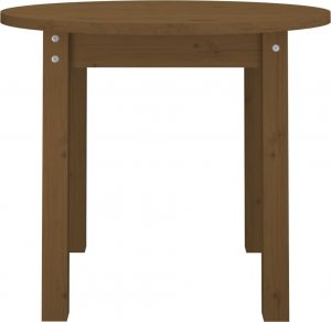 vidaXL Stolik kawowy, miodowy brąz,  55x45 cm, lite drewno sosnowe 5