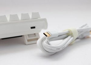 Klawiatura Ducky Ducky One 2 Pro Mini White Edition Gaming Tastatur, RGB LED - Gateron Yellow (US) 5