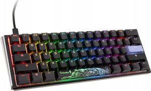 Klawiatura Ducky Ducky One 3 Classic Black/White Mini Gaming Tastatur, RGB LED - MX-Black (US) 2