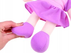 Jokomisiada Lalka szmaciana Zuzia 33cm lawendowa suknia ZA3853 4