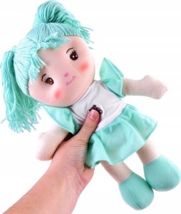 Jokomisiada Lalka szmaciana Zuzia 33cm w miętowej sukni ZA3853 3