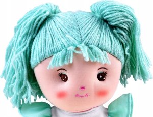 Jokomisiada Lalka szmaciana Zuzia 33cm w miętowej sukni ZA3853 4