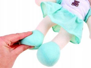 Jokomisiada Lalka szmaciana Zuzia 33cm w miętowej sukni ZA3853 5