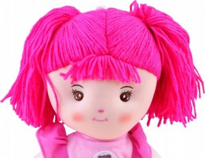 Jokomisiada Lalka szmaciana Zuzia 33cm w różowej sukni ZA3853 3