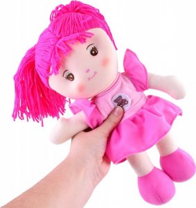 Jokomisiada Lalka szmaciana Zuzia 33cm w różowej sukni ZA3853 4