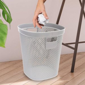 Kosz na śmieci HOBBY LIFE Kosz na odpady śmieci biurowy szary 12,5 l 2