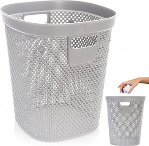 Kosz na śmieci HOBBY LIFE Kosz na odpady śmieci biurowy szary 12,5 l 6