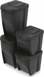 Kosz na śmieci Prosperplast Kosz na śmieci Keden SORTI BOX - czarny recykling 2