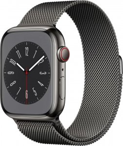 Smartwatch Apple Watch 8 GPS + Cellular 41mm Graphite Stainless Steel Grafitowy  (MNJM3UL/A) 1