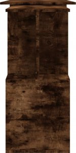 Biurko vidaXL vidaXL Biurko narożne, przydymiony dąb, 200x50x76 cm 7