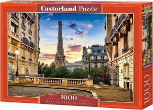 Castorland Puzzle 1000 element?w Spacer po Pary?u o zachodzie s?o?ca 1