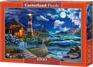Castorland Puzzle 1000 element?w Noc ?eglarza, latarnia morska 1
