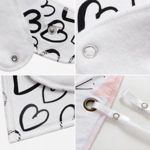 Modi Home Chusta / śliniak z zawieszką na smoczek-łosos 3