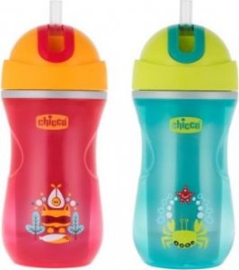 Chicco CHICCO KUBEK NIEKAPEK TERMICZNY ZE SŁOMKĄ 14M+ CHICCO KUBEK TERMICZNY 266 ML 1