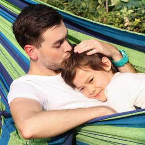 AgdExpert Hamak ogrodowy wiszący bujak pokrowiec 230x150 cm 7