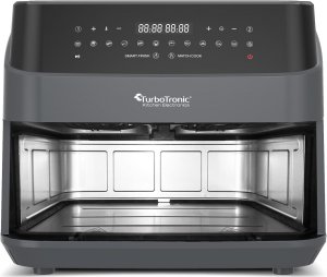 Frytkownica beztłuszczowa TurboTronic dwie komory 2x4,5L 9L z szybą 1600w Szara 7