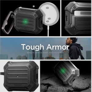 Spigen Etui APPLE AIRPODS PRO 1 / 2 Spigen Tough Armor Mag MagSafe czarne 30