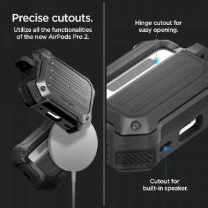 Spigen Etui APPLE AIRPODS PRO 1 / 2 Spigen Tough Armor Mag MagSafe czarne 35
