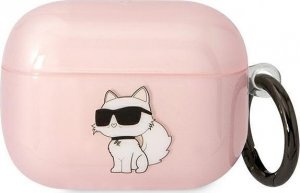 Karl Lagerfeld Karl Lagerfeld KLAPHNCHTCP Airpods Pro cover różowy/pink Ikonik Choupette 1