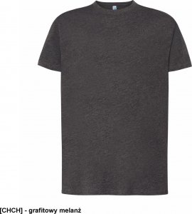 JHK T-shirt JHK TSRA 150 - męski z krótkim rękawem wzmocniony lycrą ściągacz, 100% bawełna, 155-160g - fuksja XS 108