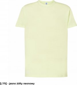 JHK T-shirt JHK TSRA 150 - męski z krótkim rękawem wzmocniony lycrą ściągacz, 100% bawełna, 155-160g - fuksja XS 117