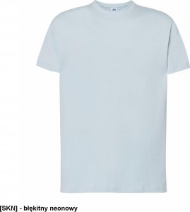 JHK T-shirt JHK TSRA 150 - męski z krótkim rękawem wzmocniony lycrą ściągacz, 100% bawełna, 155-160g - fuksja XS 20