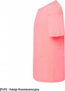 JHK T-shirt JHK TSRA 150 - męski z krótkim rękawem wzmocniony lycrą ściągacz, 100% bawełna, 155-160g - fuksja XS 38