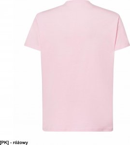 JHK T-shirt JHK TSRA 150 - męski z krótkim rękawem wzmocniony lycrą ściągacz, 100% bawełna, 155-160g - fuksja XS 90