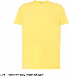 JHK T-shirt JHK TSRA 150 - męski z krótkim rękawem wzmocniony lycrą ściągacz, 100% bawełna, 155-160g - fuksja XS 95