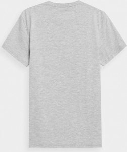 4f T-shirt męski 4F Koszulka z nadrukiem SZARA XXL 2