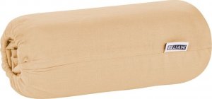 Beliani Bawełniane prześcieradło z gumką 140 x 200 cm piaskowe JANBU 5