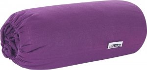Beliani Bawełniane prześcieradło z gumką 160 x 200 cm fioletowe JANBU 5