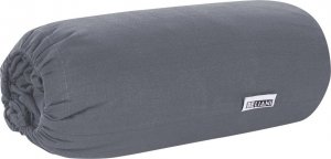 Beliani Bawełniane prześcieradło z gumką 180 x 200 cm ciemnoszare JANBU 5