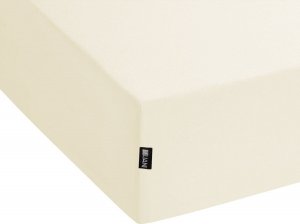 Beliani Bawełniane prześcieradło z gumką 200 x 200 cm beżowe JANBU 3