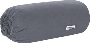 Beliani Bawełniane prześcieradło z gumką 200 x 200 cm ciemnoszare JANBU 5